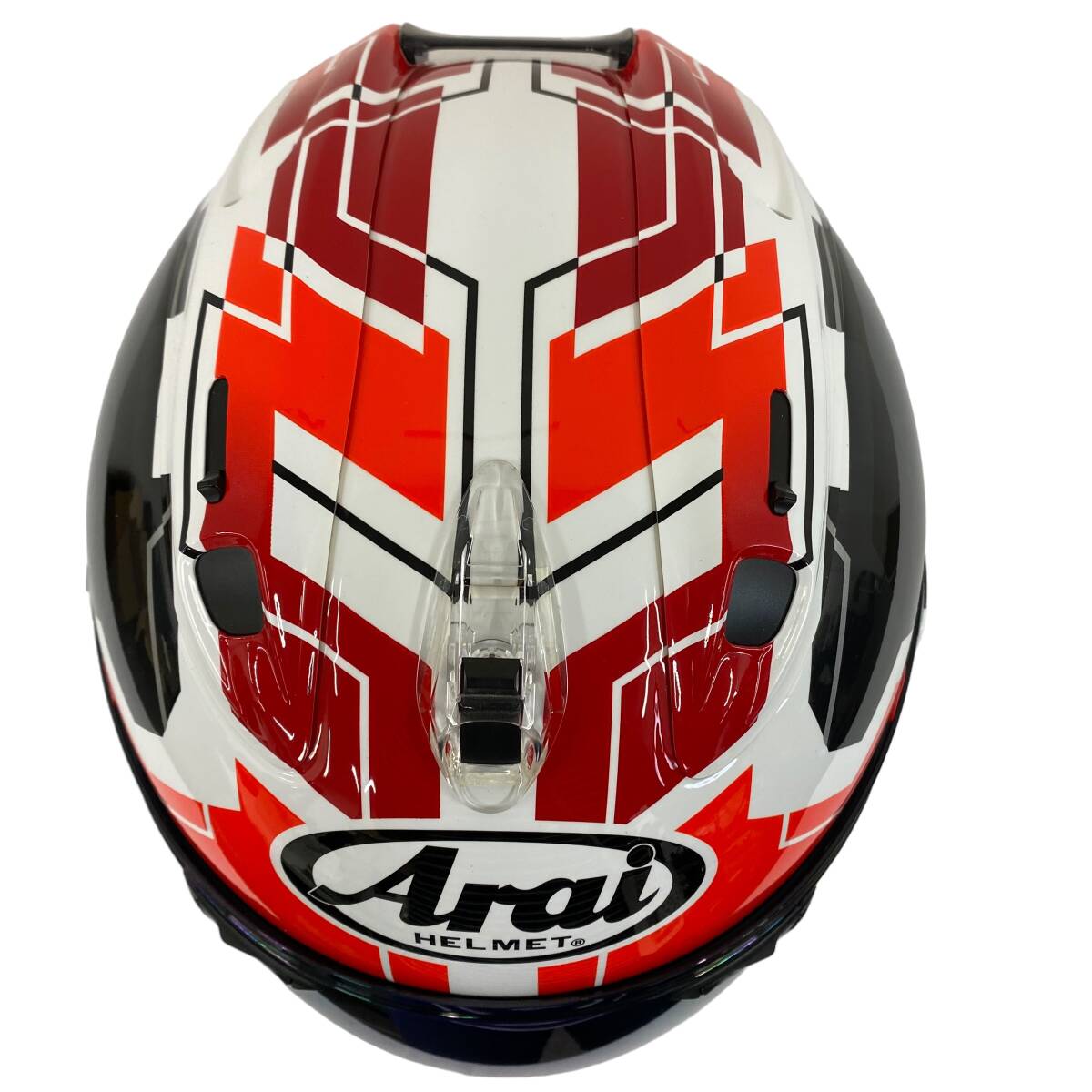 【美品】 Arai アライ RX-7X REA レアSB2 フルフェイスヘルメット　※ミラーシールド付き サイズXL（61-62㎝） 6717-100_画像3