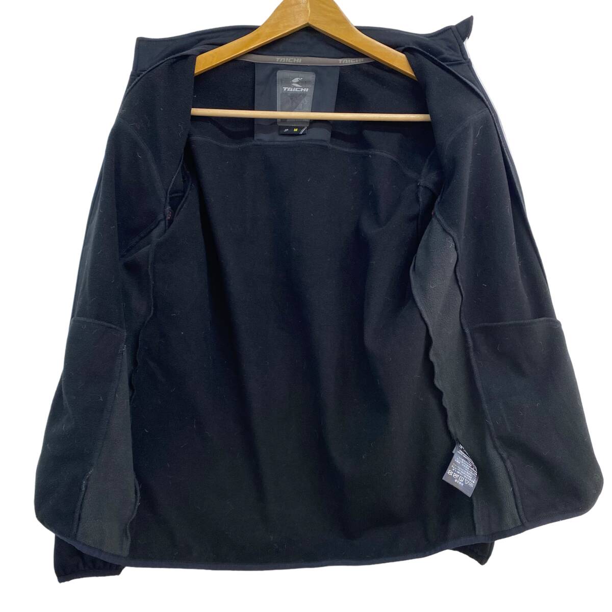 【美品】 RS TAICHI アールエスタイチ ウォームライド ジップシャツ ジャケット RSU605 黒系 ブラック系 Mサイズ　6560-80_画像3
