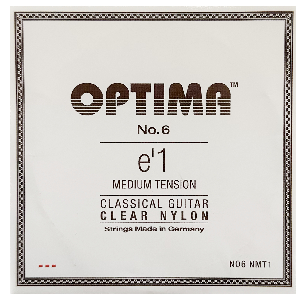 Optima Strings No6.NMT1 Nylon E1 Medium 1弦 バラ弦 クラシックギター弦_画像1