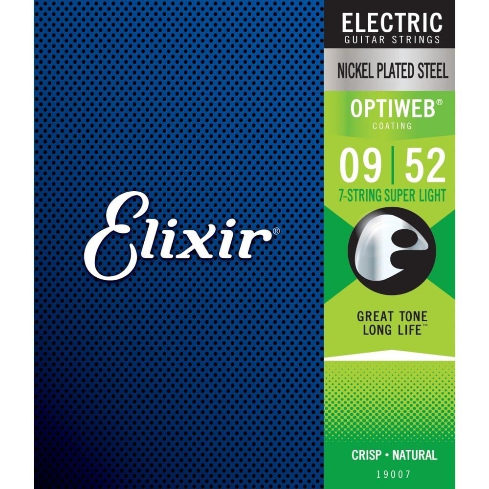  Elixir ELIXIR 19007 Optiweb 7-String Super Light 09-52 7 струна электрогитара струна 
