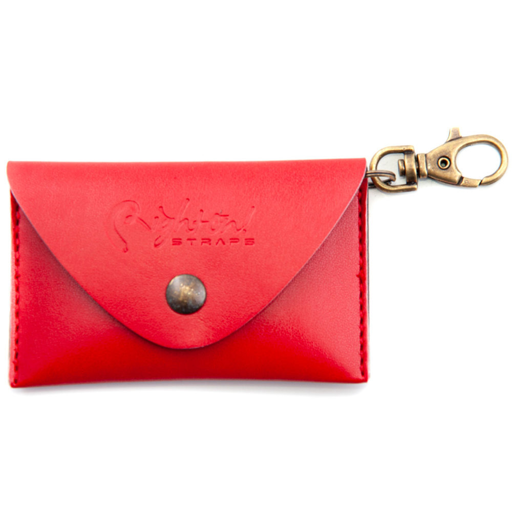 RightOn! STRAPS BIG PICK POUCH PLAIN Red マルチポーチ_画像1