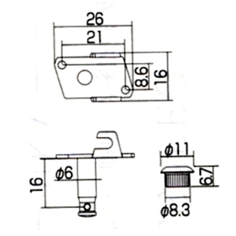 フェイマス ウクレレ ペグ GOTOH Famous GOTOH製 ペグF-1 ウクレレ用ペグ ゴトーの画像3