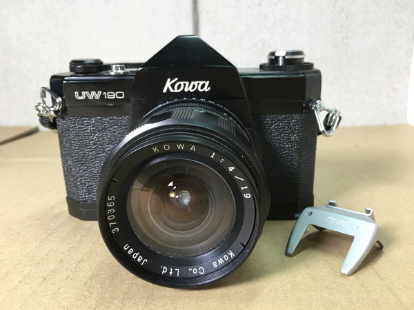 1円～) Kowa UW190 コーワ 超広角 一眼レフ ウルトラワイド フィルムカメラ シャッター確認OK ジャンク A33_画像1