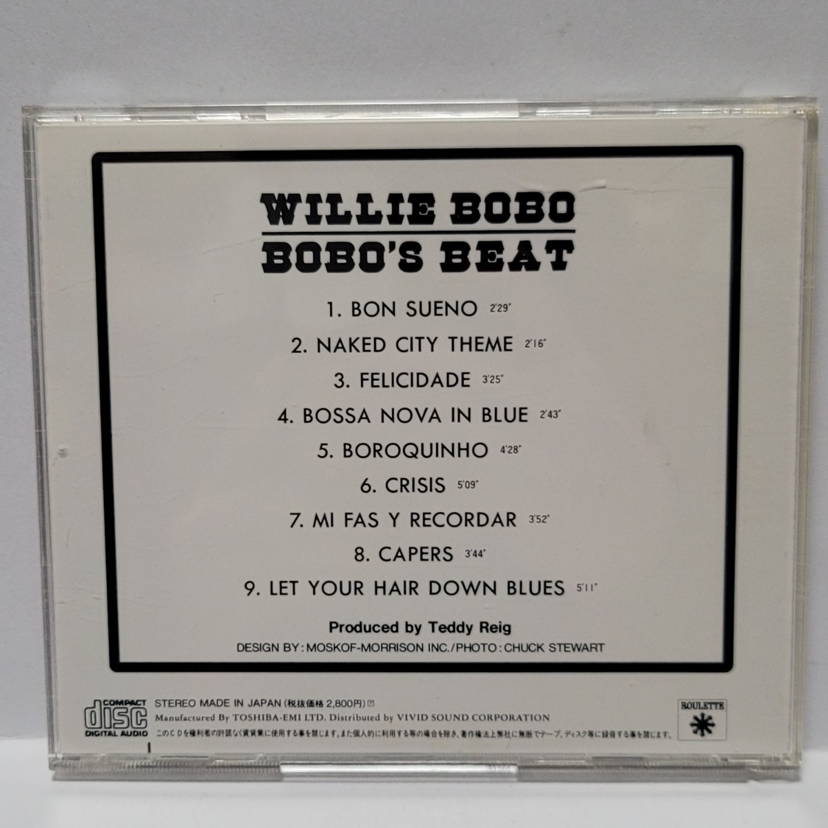 《美盤》CD 国内盤 ウィリー・ボボ / ボボズ・ビート　VSCD-537 帯つき / ラテン ジャズ ソウル_画像3