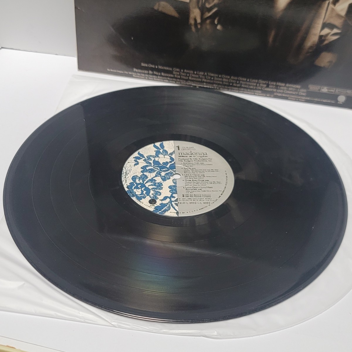 《韓国盤》LPレコード MADONNA(マドンナ) LIKE A VIRGIN / OLW-340(25157-1)の画像3
