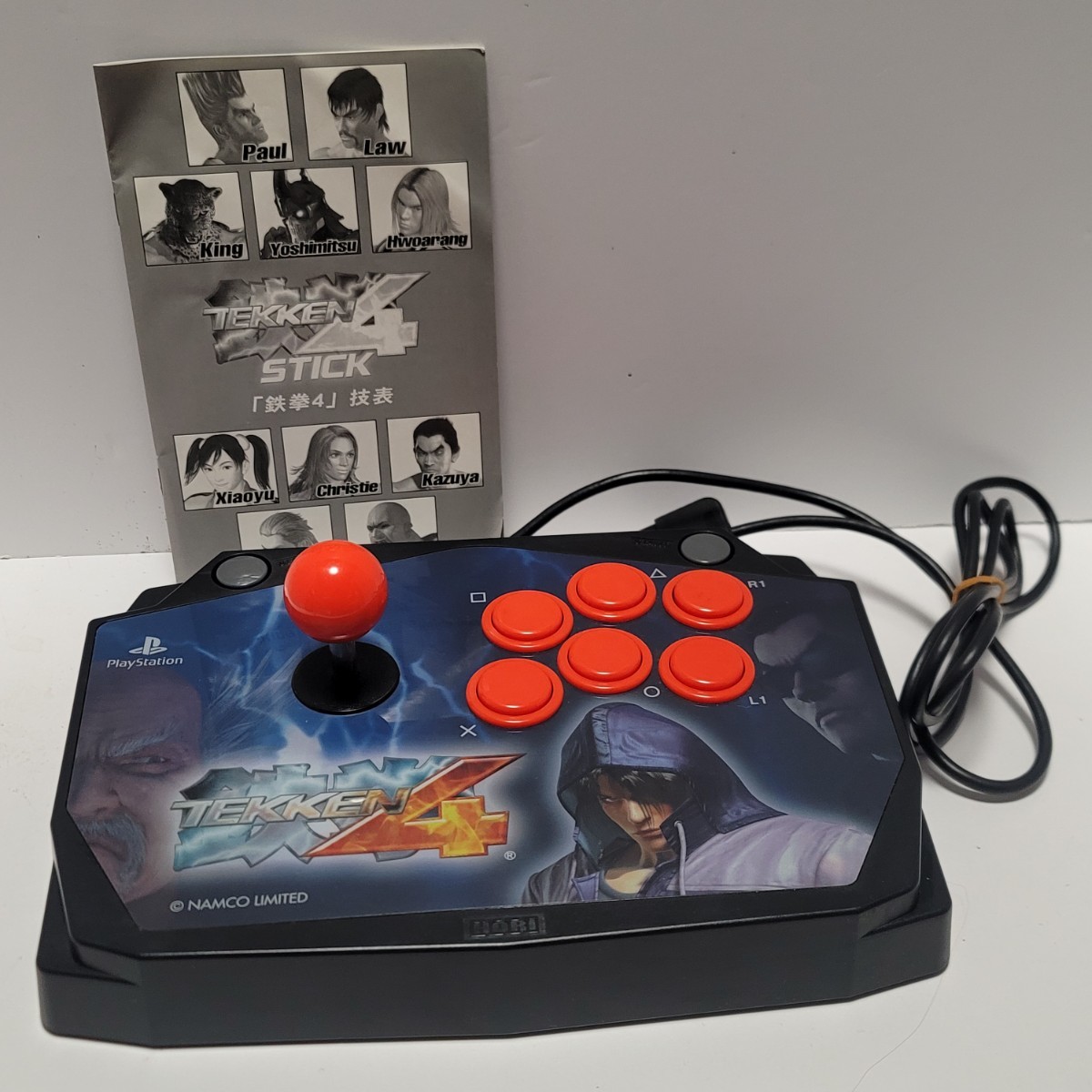 PS2 鉄拳4 ソフト + 専用スティック(ホリ製 アーケードスティック) 箱あり ※ダメージあり_画像2