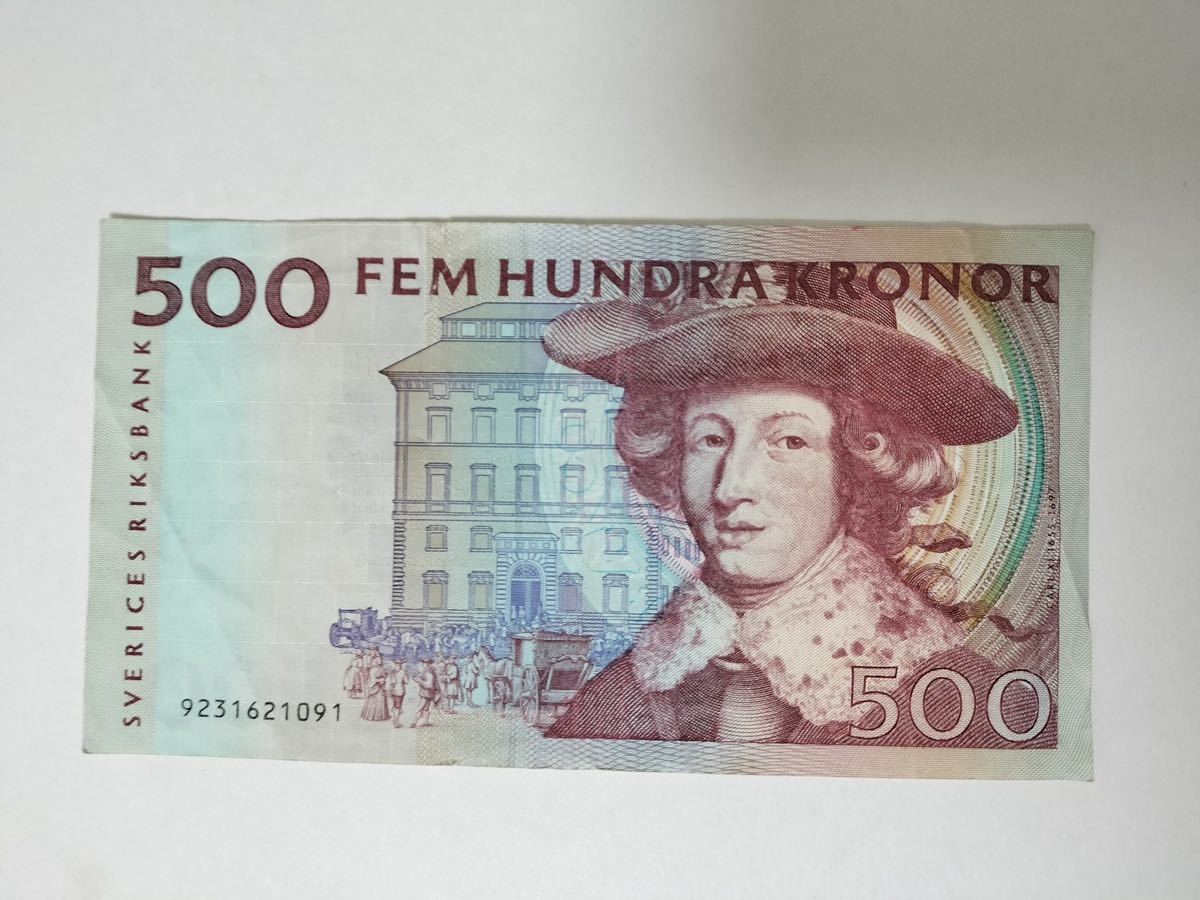 A 1917.スウェーデン1枚 紙幣 旧紙幣 World Money _画像1