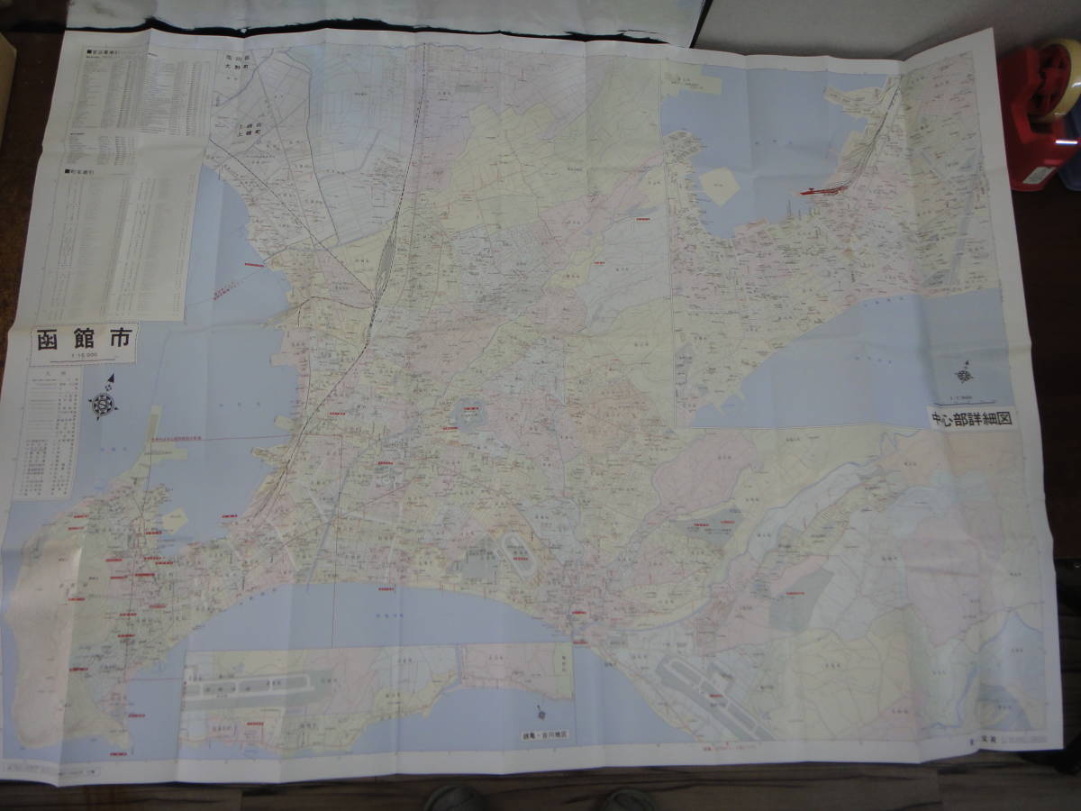 teV-36 Area карта город карта Hakodate город 1|15000 H2 задняя поверхность ; Hakodate город белый map 