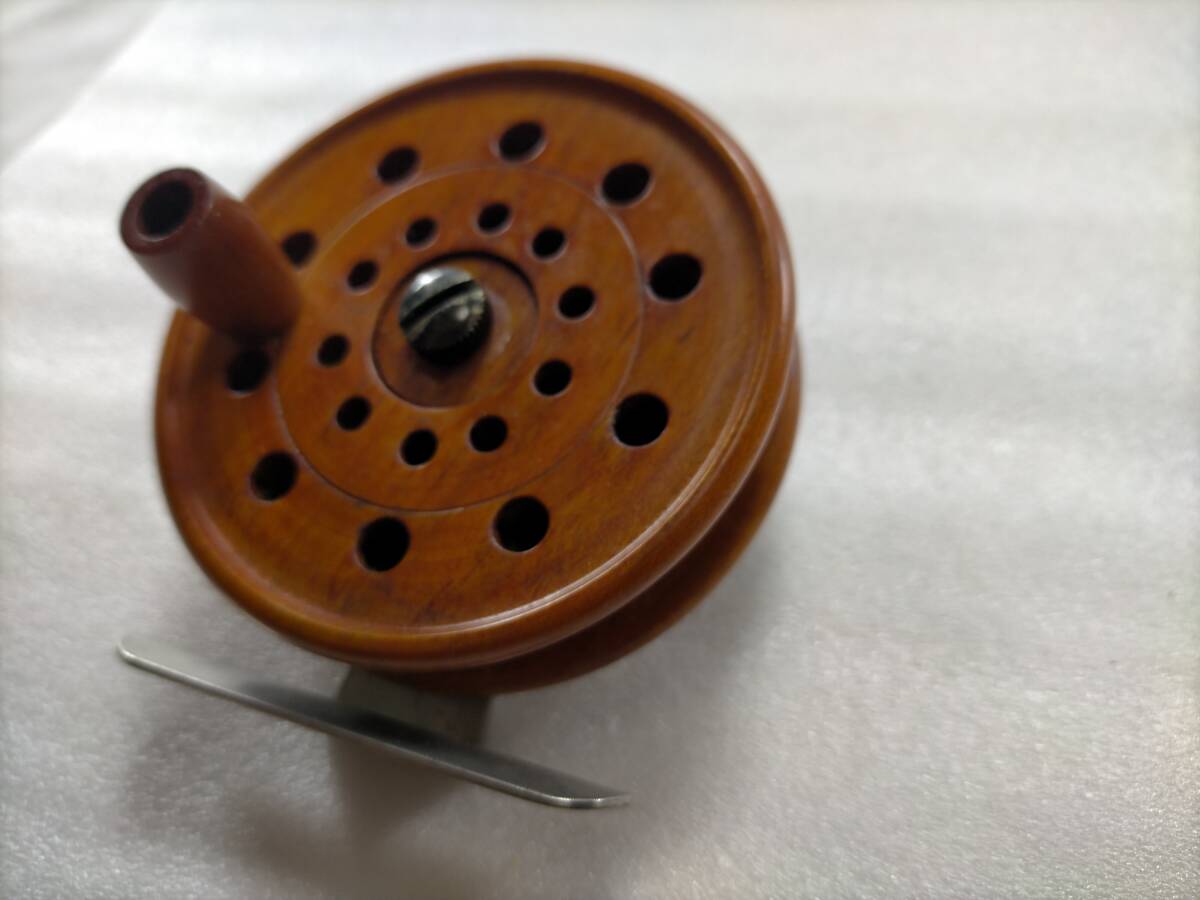 ..[ сделано в Японии ] из дерева катушка барабан катушка морской лещ сбрасывание включая . кальмар da диаметр примерно 7.5cm~8cm ( осмотр -слойный выгода произведение Showa Retro 2013F