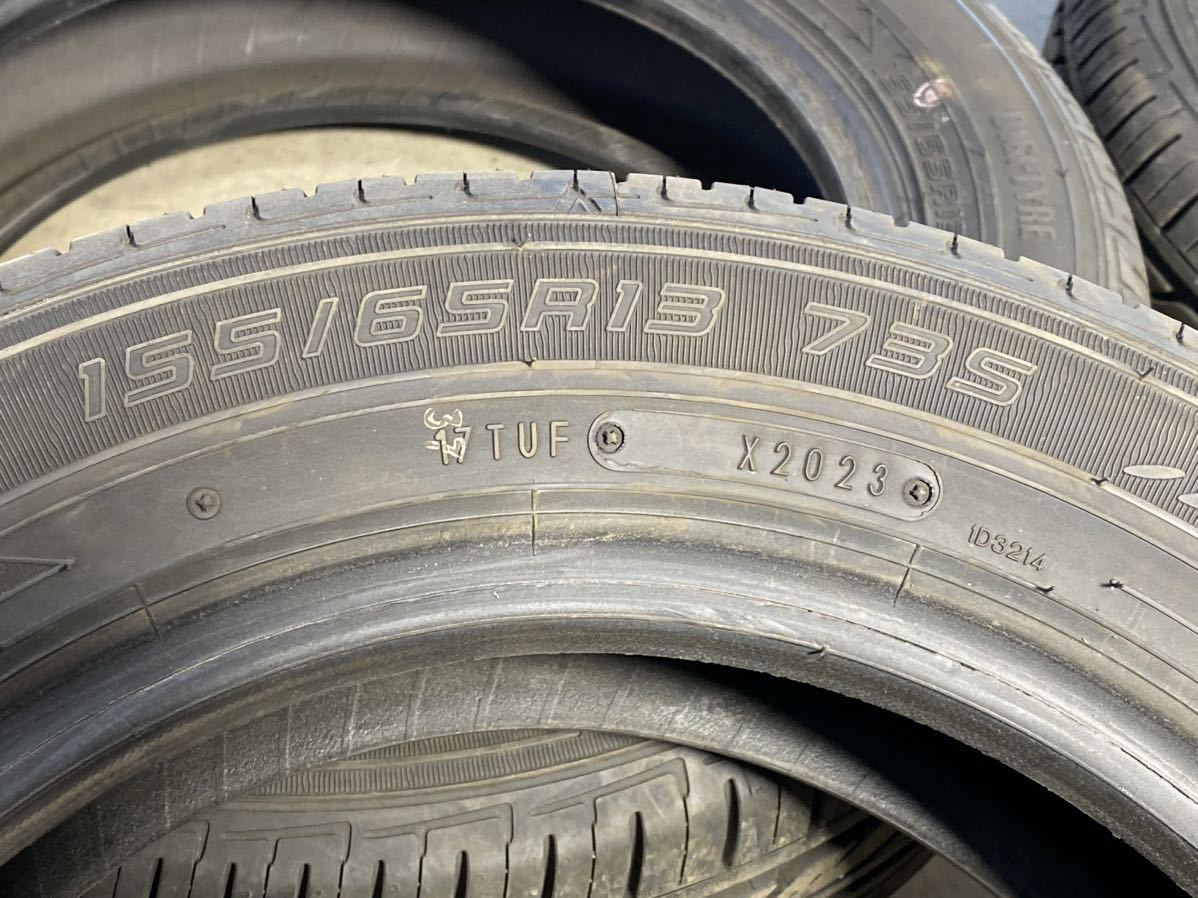 ダンロップ EC202 155/65R13 23年製　中古品_画像3