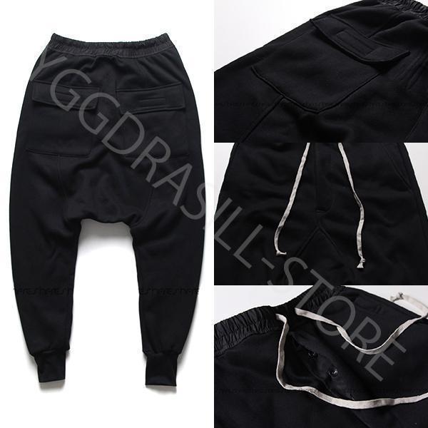 YGG* new goods draw -stroke ring sweat pants monkey L jogger black men's L hem aperture stop black bottom stylish 