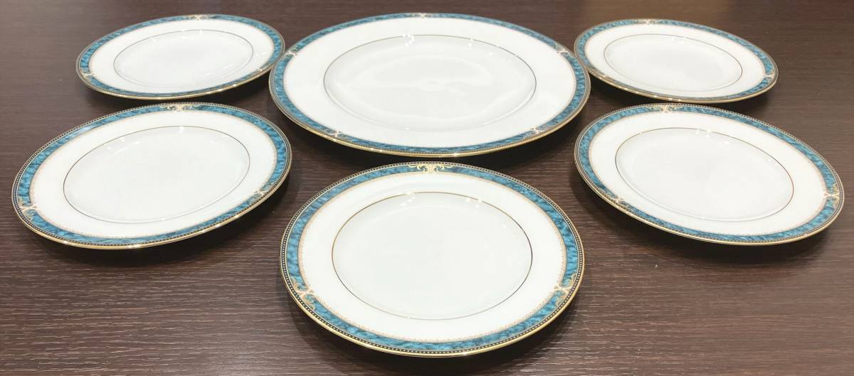 #11102　Noritake ノリタケ ESSEX COURT エセックスコート 4727 プレート 皿 洋食器 6枚_画像2