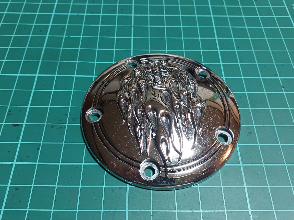 ■美品■ハーレーダビッドソン純正オプション タイマーカバー フレイムコレクションFLAMEファイヤーFIREファイアーTCツインカム ポイント