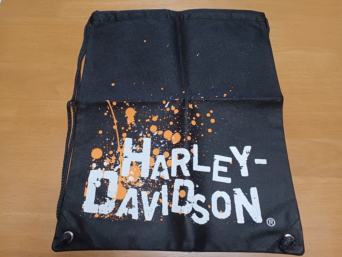 Harley Davidson ハーレーダビッドソン ナップサック リュック 未使用品/即決送料無料 ハーレーダビッドソン純正ナップサック