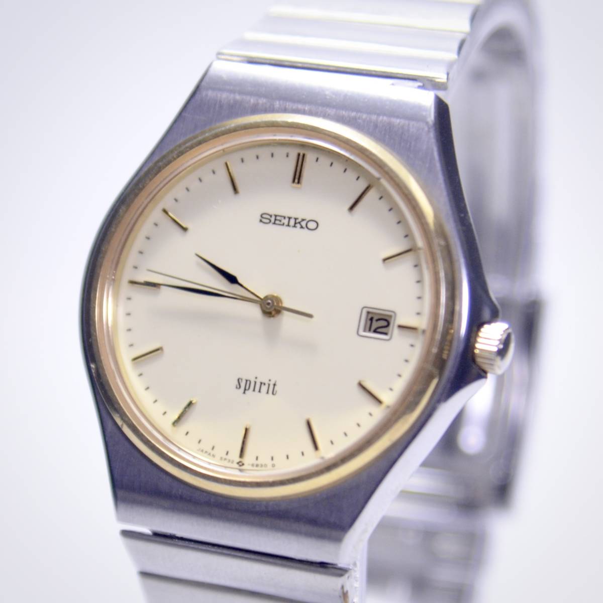 Seiko Seiko Watch Spirit Spirit 5p32-6b30 3 День отверстия мужчины 10bar 2402008