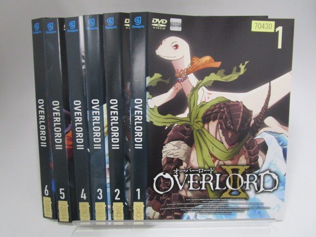 [ прокат ]DVD аниме over load все 6 шт /2 все 6 шт / театр версия не . человек. .* лаковый чёрный. герой все 14 листов [ кейс нет ]