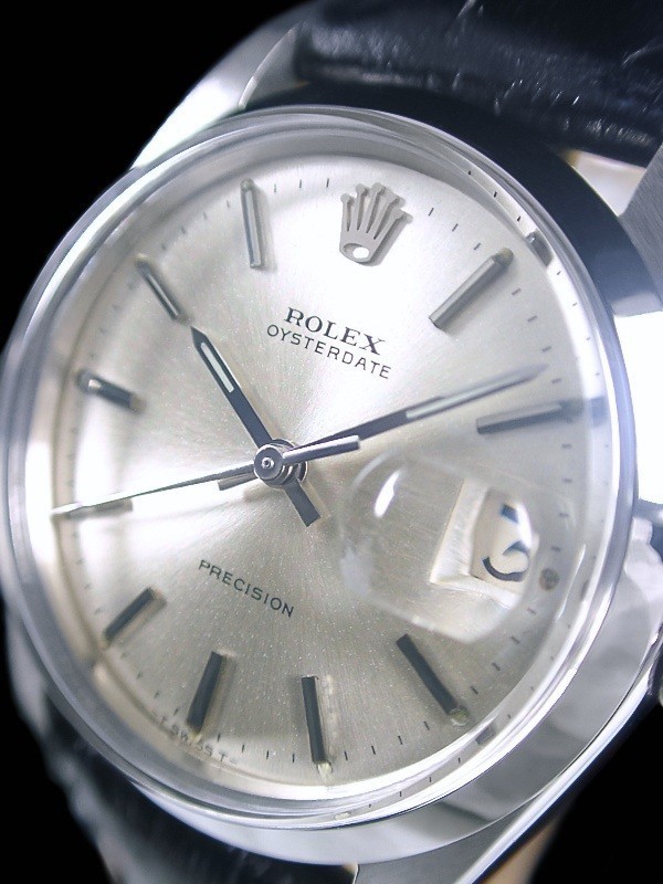 ☆超美品 ROLEX ロレックス オイスターデイト Ref.6694 シルバー Cal.1215 手巻 綺麗！☆_画像2