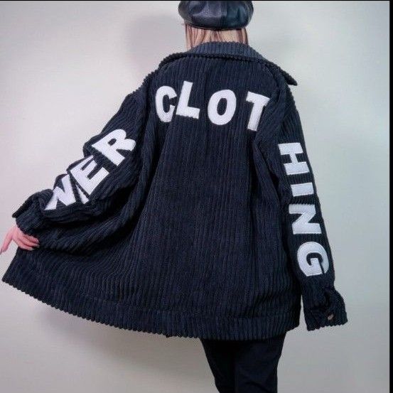 【新品･未開封品】NieR clothing BACK LOGO軽量コーデュロイジャケット