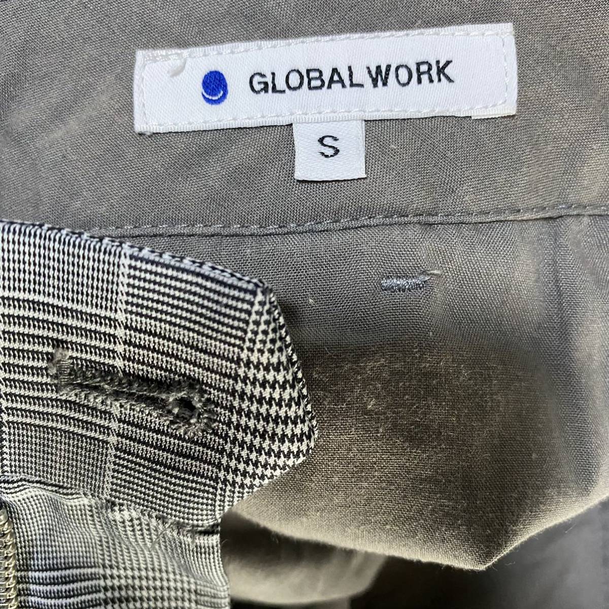 グローバルワーク　GLOBAL WORK パンツ　S 綿　ロールアップ_画像4