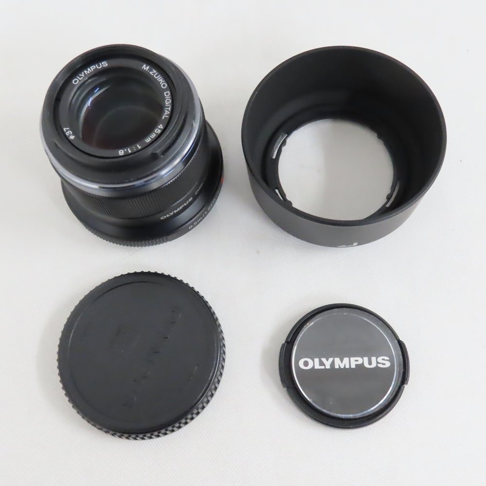 Ts519342 オリンパス 単焦点レンズ M.ZUIKO DIGITAL 45mm F1.8 OLYMPUS 美品_画像7
