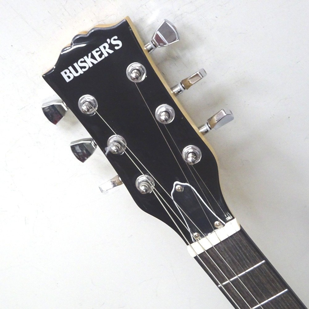 Ft598601 バスカーズ エレキギター レスポール BLF200 ブラック BUSKER'S 超美品・中古_画像2
