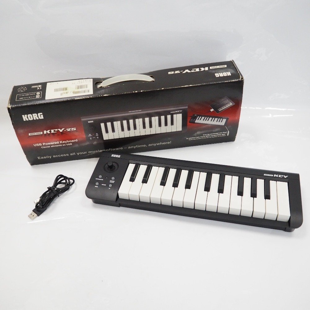 Th956431 コルグ コントローラー MIDIキーボード micro KEY-25 KORG 中古_画像1