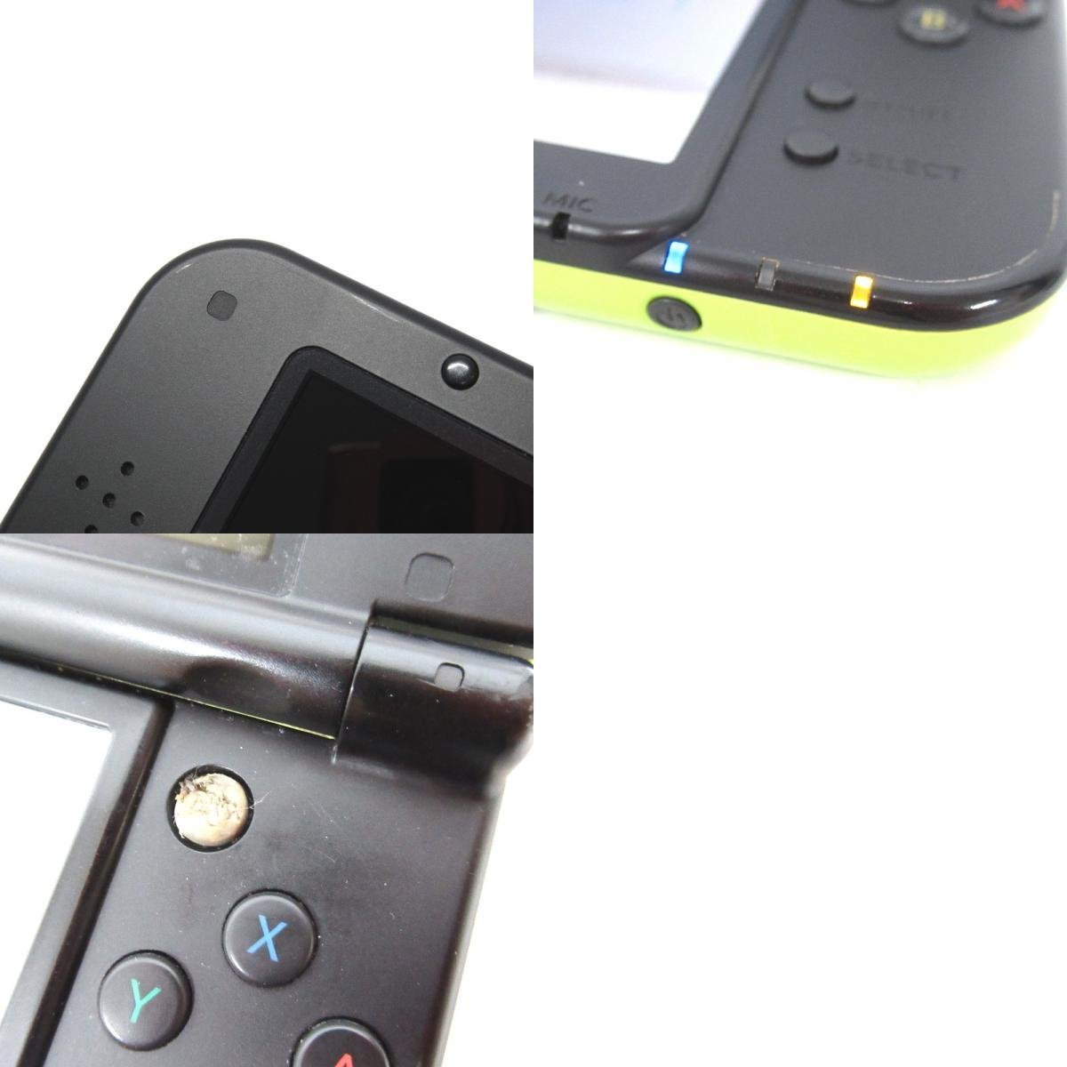 Ot241711 任天堂 ニンテンドー　NewNintendo 3DS LL　ライム×ブラック　中古_画像10