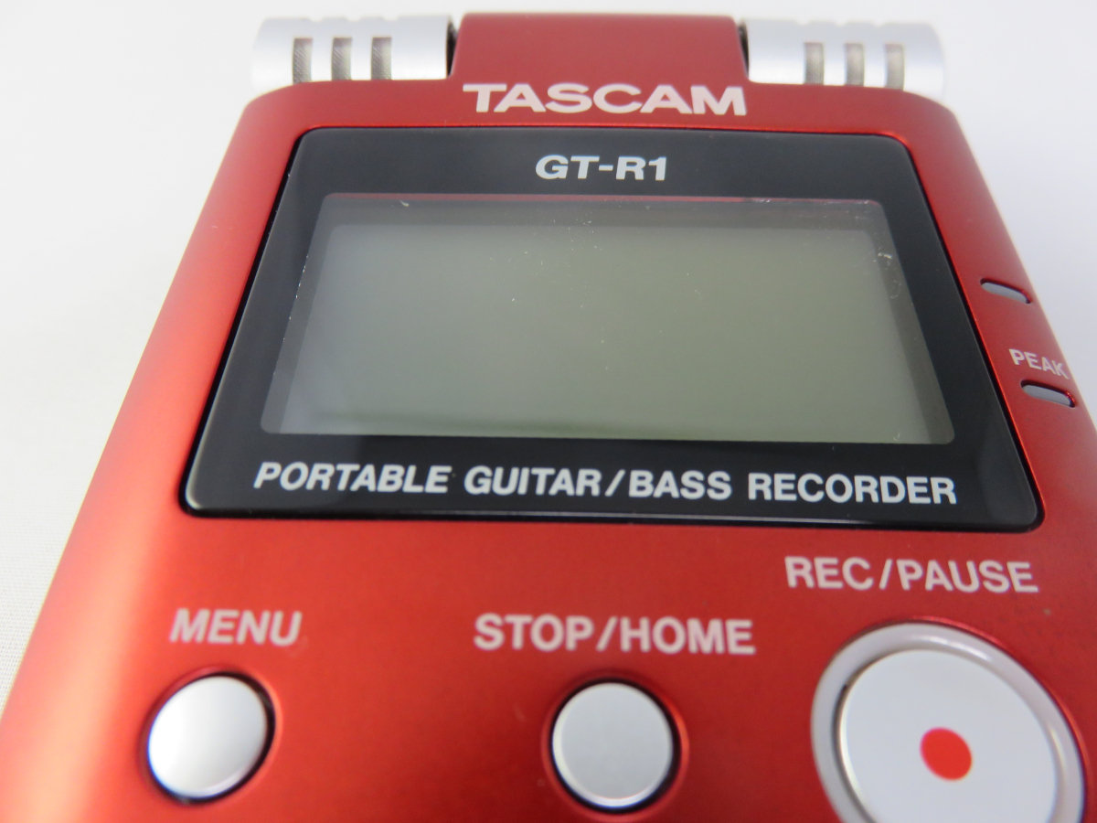 【別売り純正アダプター付き】TASCAM GT-R1 ギター レコーダー_画面の奥に埃があります