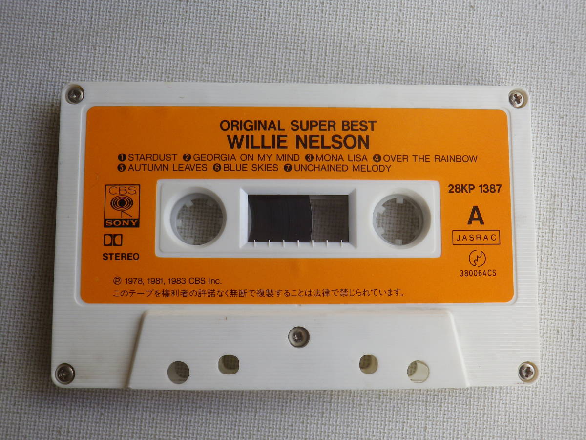 ◆カセット◆ウィリーネルソン　WILLIE NELSON 歌詞カード付　中古カセットテープ多数出品中！_画像6