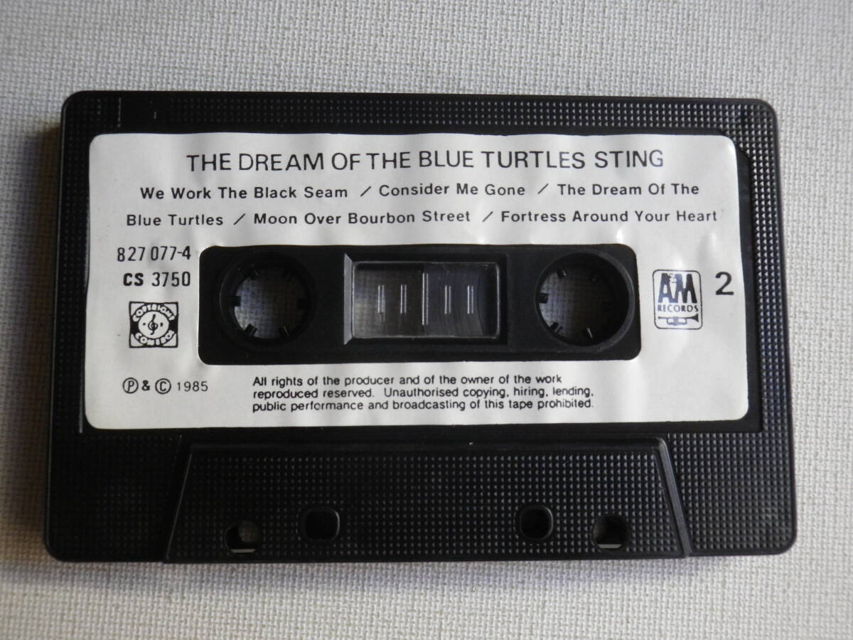 ◆カセット◆スティング　STING / THE DREAM OF THE BLUE TURTLES 　輸入版　中古カセットテープ多数出品中！_画像6