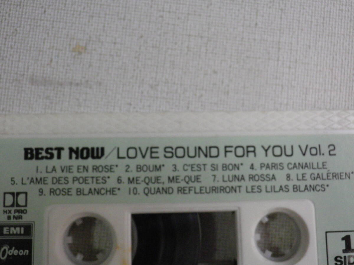 ◆カセット◆BEST NOW / LOVE SOUND FOR YOU Vol.2 TOTP-9078 　カセット本体のみ　中古カセットテープ多数出品中！_画像6