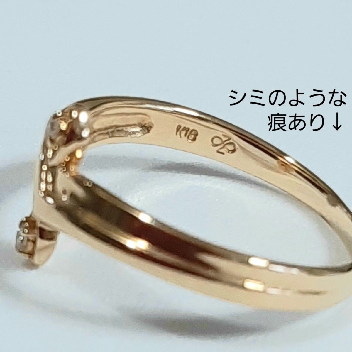 K18YGリング ダイヤモンド #11 5 クローバー刻印 ジュエリーマキ K18YGリング ダイヤモンド #11 5 クローバー刻印 ジュエリーマキ