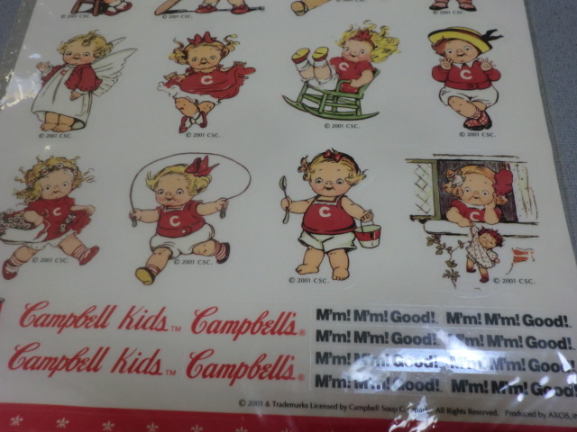 Campbell Kids Seal　2枚セット　21cm×29.5cm　未使用長期保管品　②_画像6