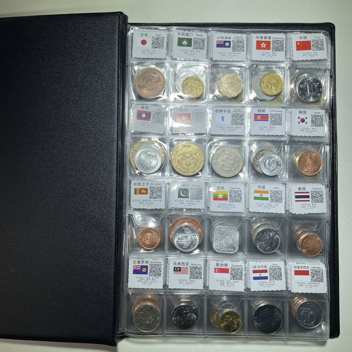 120カ国のコイン収蔵 大量120枚 アルバムセット 世界の硬貨・古銭　まとめ　_画像2