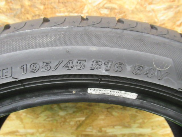 ★2886AMZ　BRIDGESTONE　ニューノ　195/45R16　夏タイヤ　4本　中古_画像5