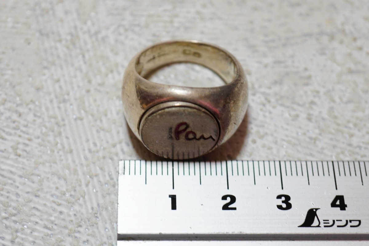 1301 Paul Smith/ポール・スミス 海外製 ブランド リング 指輪 ヴィンテージ アクセサリー SILVER 925刻印 アンティーク 装飾品の画像6