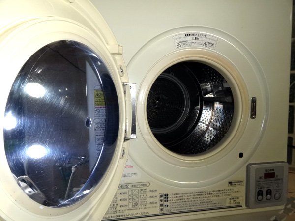  business use dryer AQUA aqua pushed . button type ( coin un- necessary ) dryer 4.5kg MCD-CK45 2019 year made Sapporo city white stone district / shop front taking over welcome 