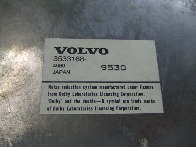 VOLVO ボルボ 960 純正 オーディオ カセットテープ デッキ　940 740 760 _画像4
