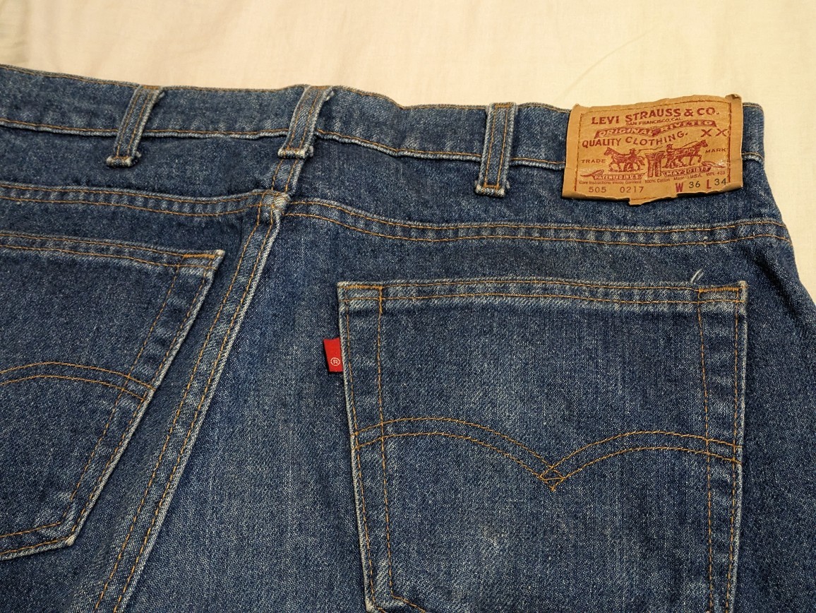 Levi's リーバイス 505-0217 1990年製造 USA製 ボタン裏刻印525 W36 デニムパンツ 即決