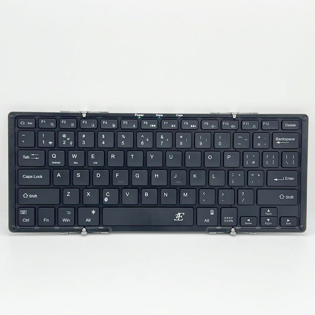 3E 折りたたみ式 Bluetooth keyboard 3E-BKY1 Bluetooth ワイヤレス キーボード 通電確認済 現状品の画像4