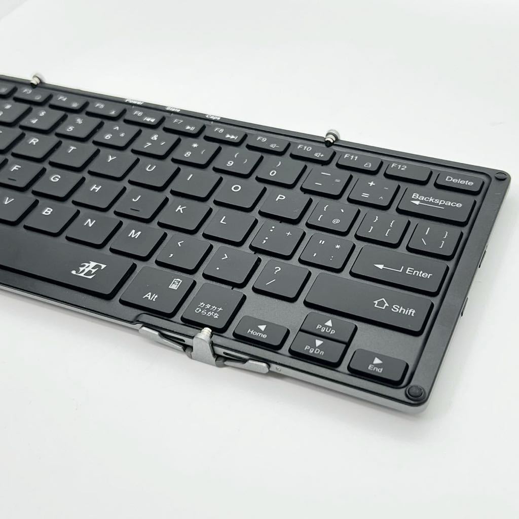 3E 折りたたみ式 Bluetooth keyboard 3E-BKY1 Bluetooth ワイヤレス キーボード 通電確認済 現状品の画像7