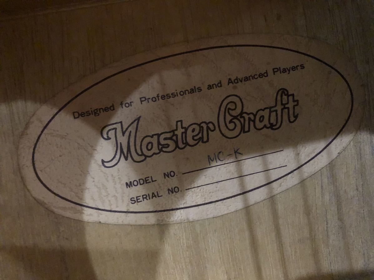 Master Craft MC-K エレキアコースティックギター エレアコ ギター マスタークラフト _画像5