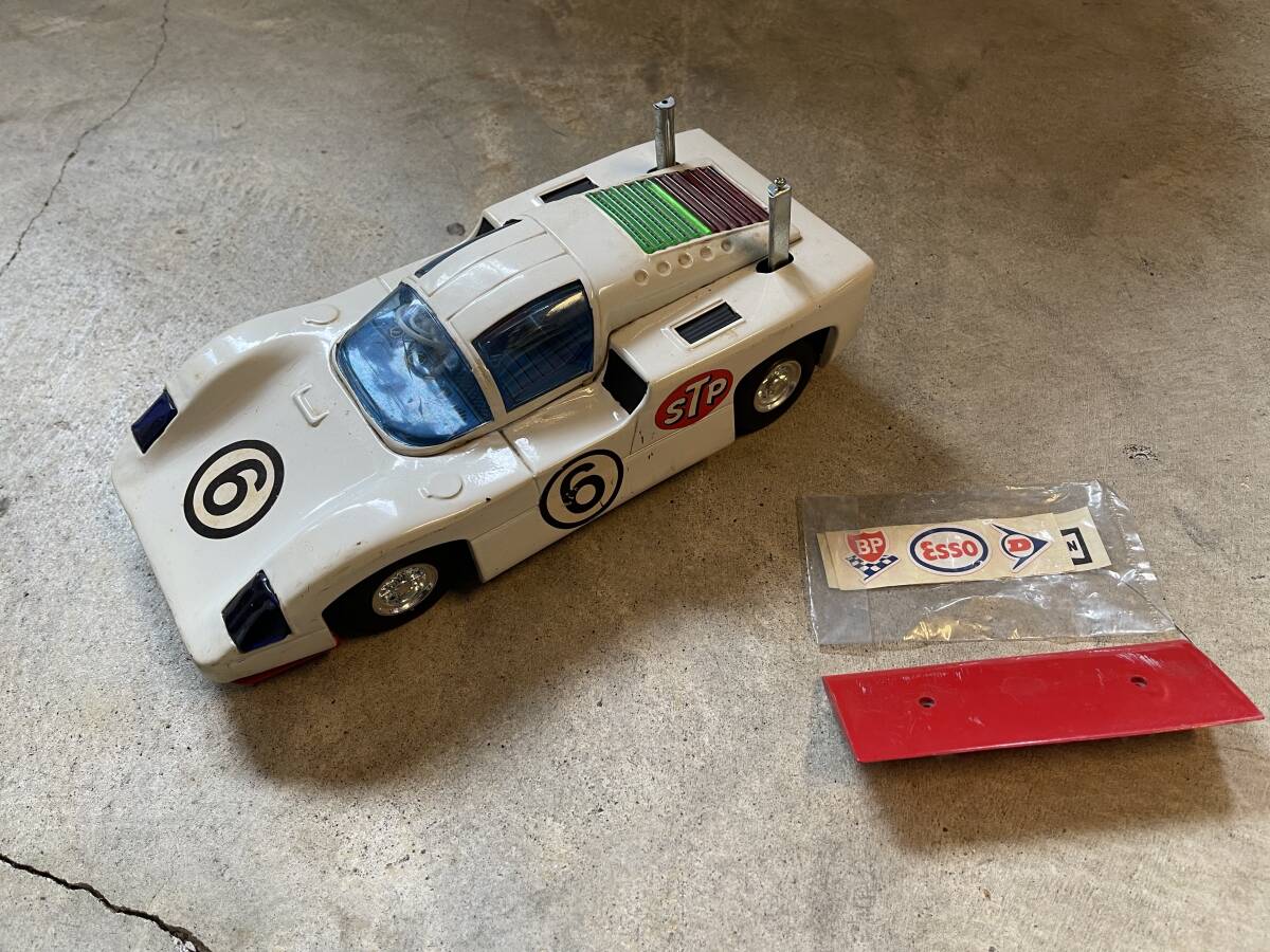 現状品●アルプス Chaparral 2F 電池式 ヴィンテージ 1960年代 おもちゃ レーシングカー 箱なし 日本製 コレクション 欠品あり ジャンク●