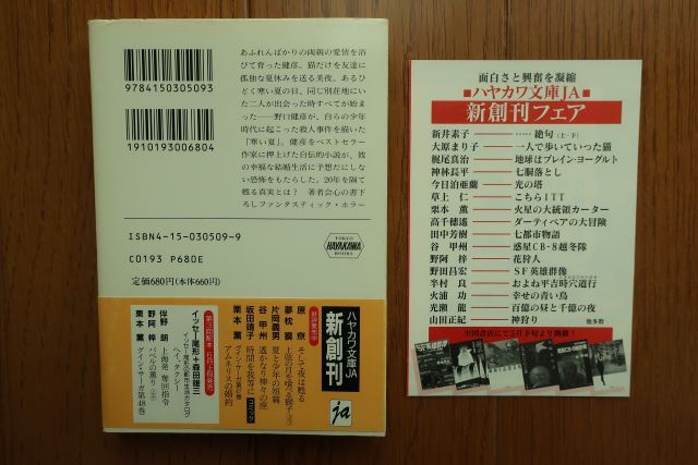 初版帯付き　夜にひらく窓　久美沙織 著　ハヤカワ文庫JA　1995年発行　新刊案内付き_画像2