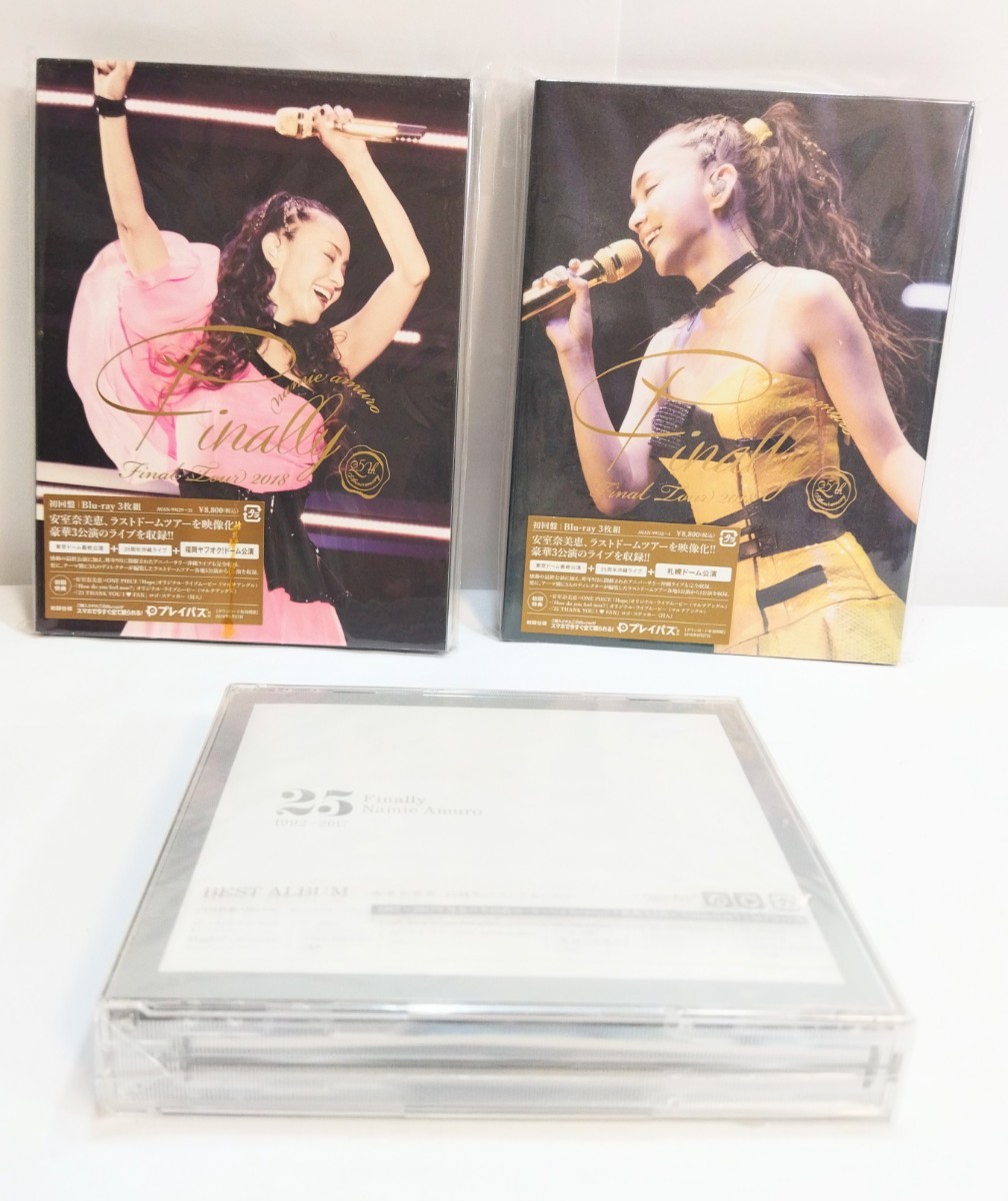 【未開封品】安室奈美恵 25周年ベストアルバム　(CD)＆Blu-ray(左福岡ヤフオクドーム公演.右札幌ドーム公演)セット　003JHHJU12_画像1