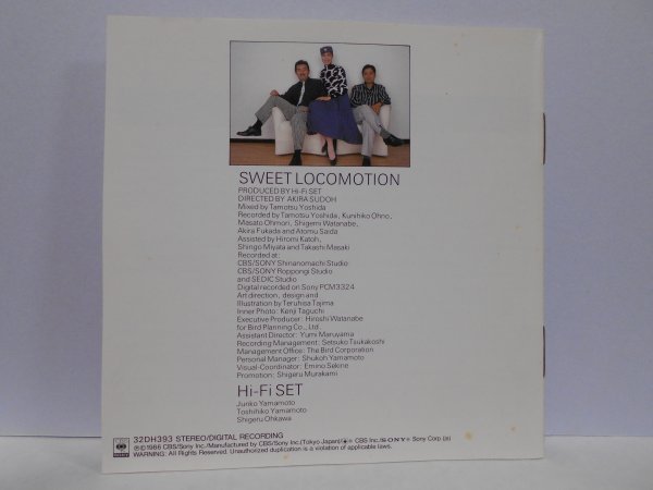 Hi-Fi SET SWEET LOCOMOTION CD ハイ・ファイ・セット スウィートロコモーション_画像2