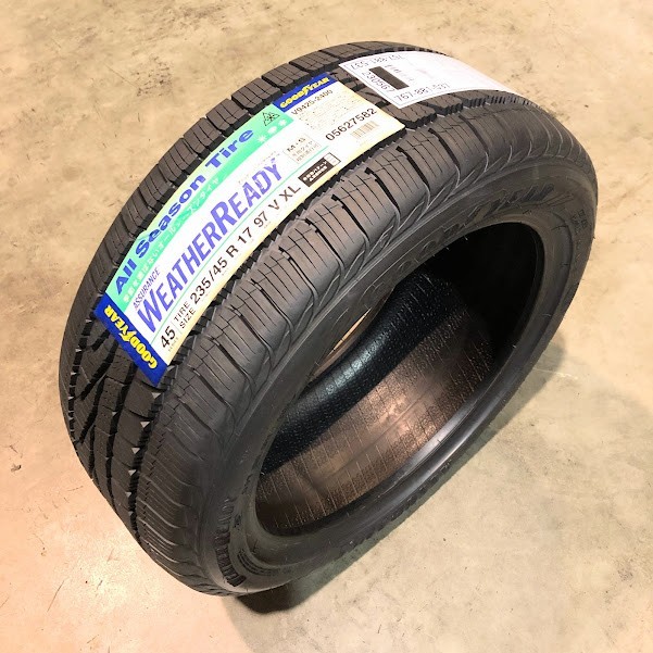 保管袋付 (IK273.7) 送料無料 [4本セット] GOODYEAR ASSU WEATHERREADY 235/45R17 97V 2020年以降製造 室内保管 235/45/17 オールシーズン