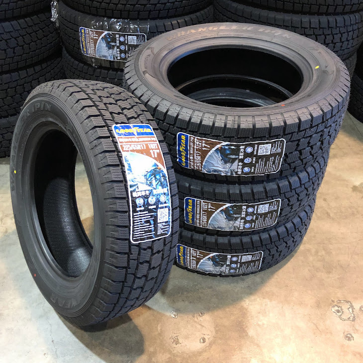 保管袋付 4本総額 39,000円~ (BB001.7) 送料別[4本セット] GOODYEAR WRANGLER IP/N　225/65R17 102T 2021年製造 スタッドレス 225/65/17_画像1