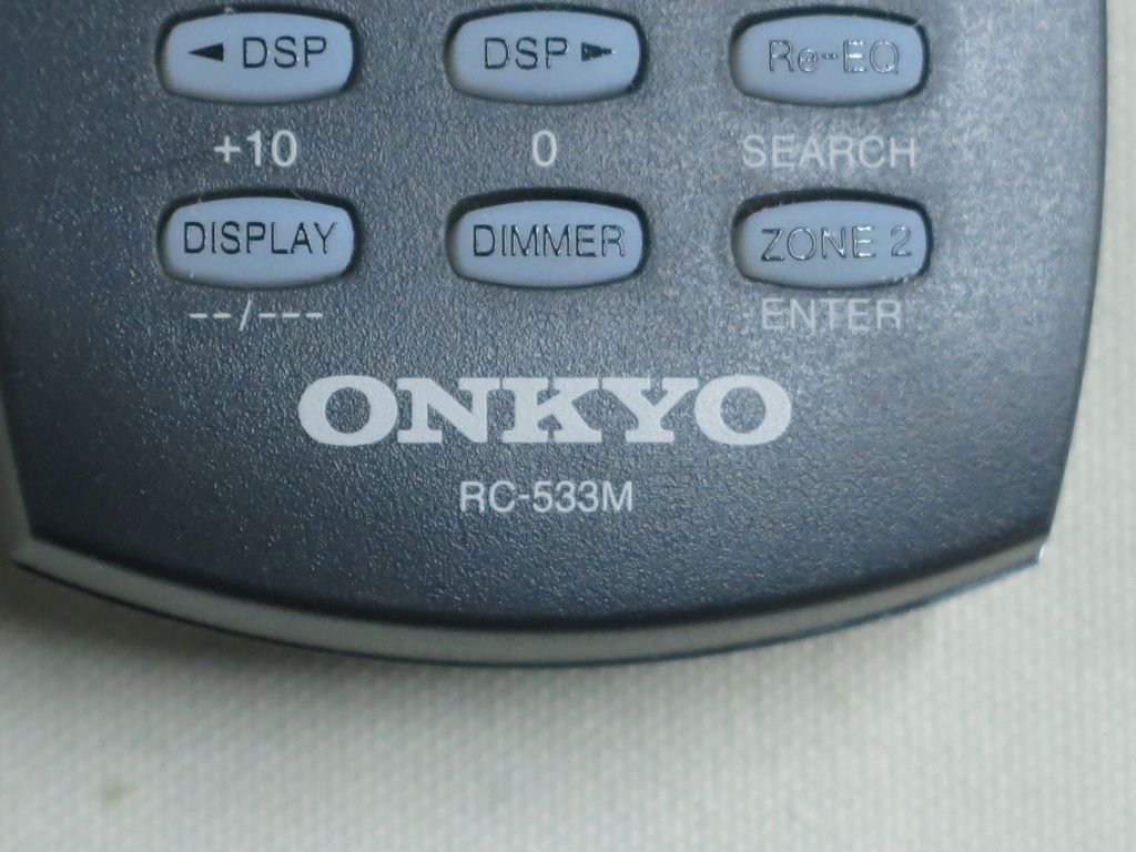 ONKYO RC-533M オーディオ用リモコン 赤外線発光確認済み 中古品の画像2