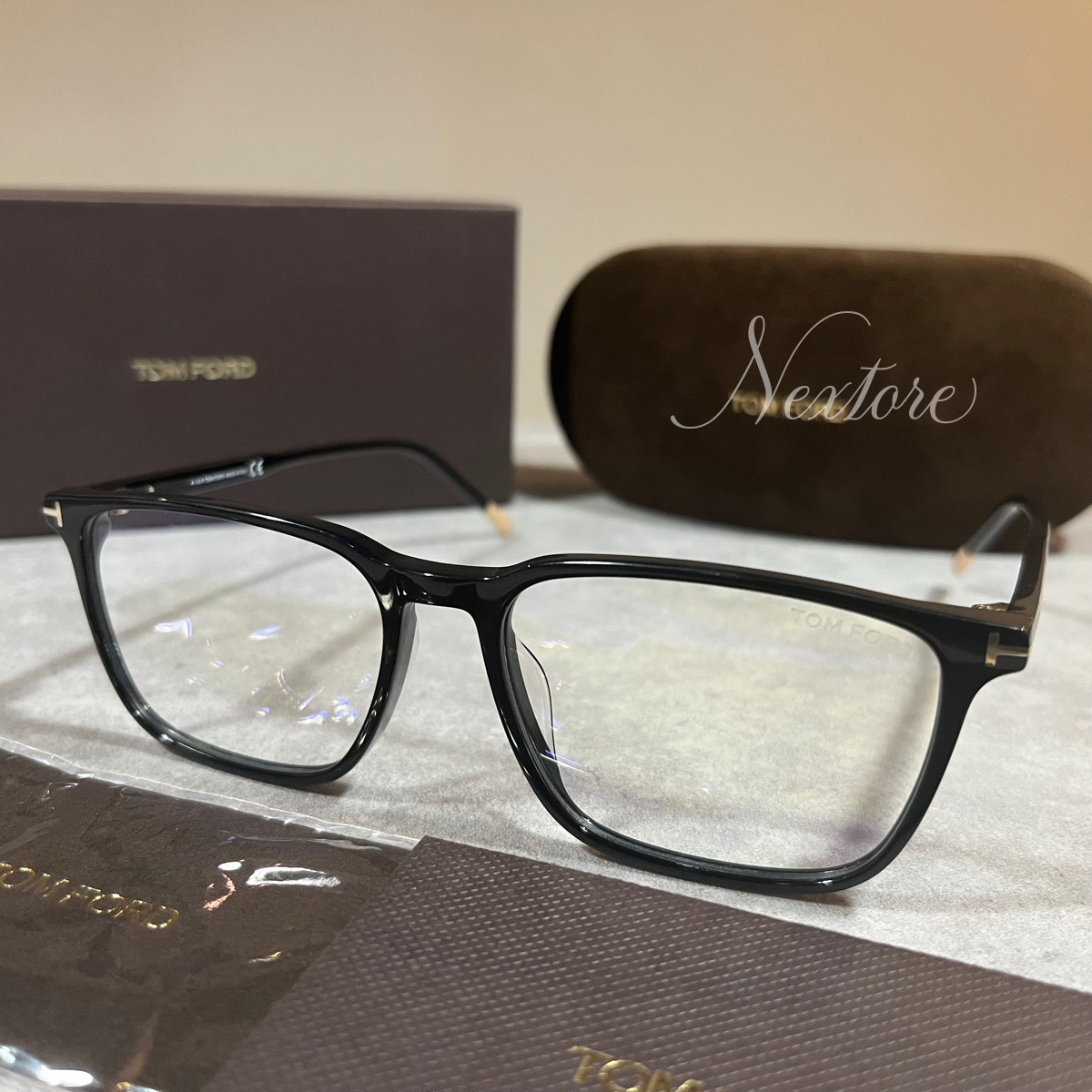 正規品 新品 トムフォード TF5607FB 001 メガネ サングラス 眼鏡 アイウェア TOMFORD_画像1